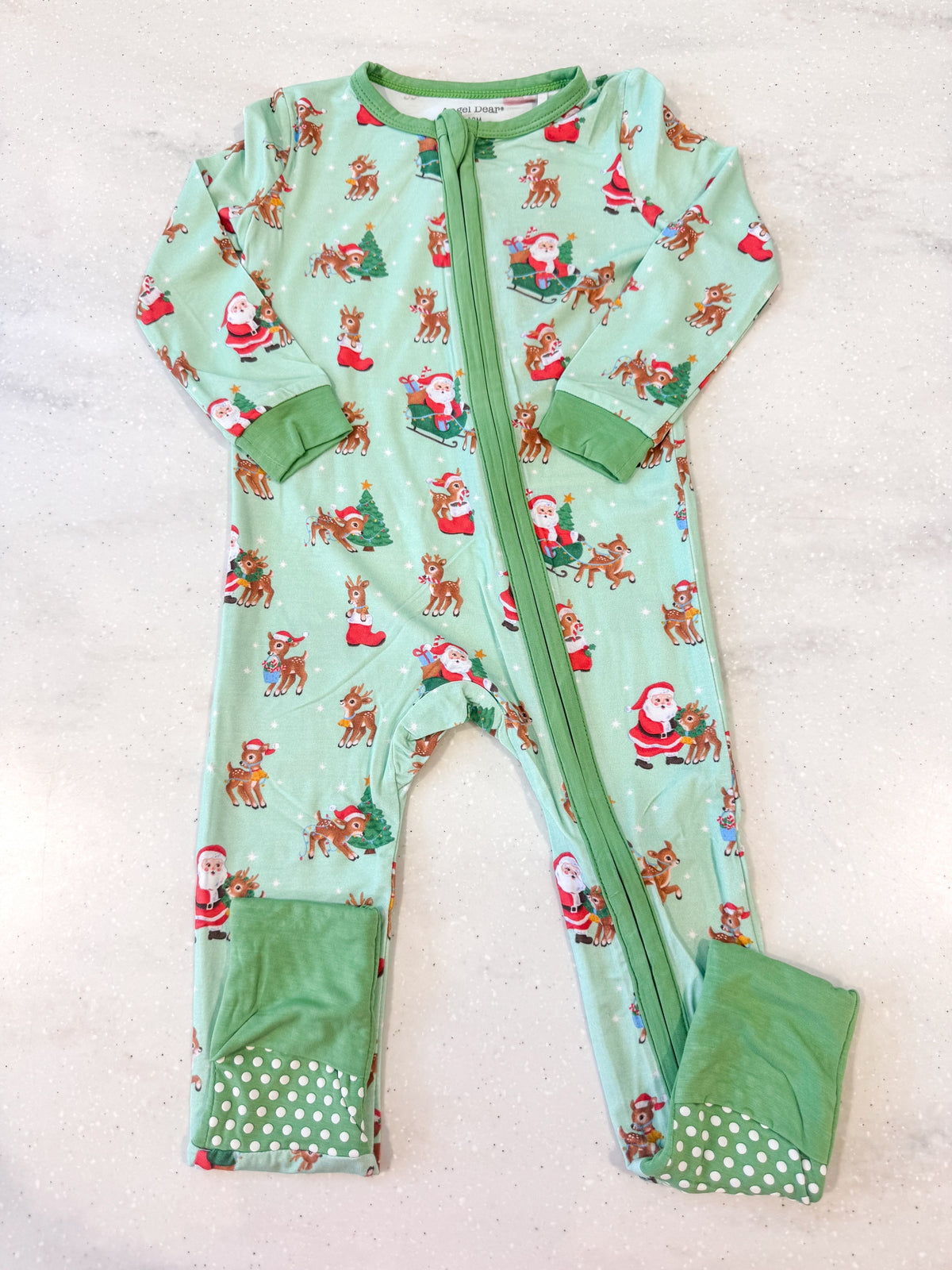 Vintage Reindeer & Santa Unisex - Convertible Romper