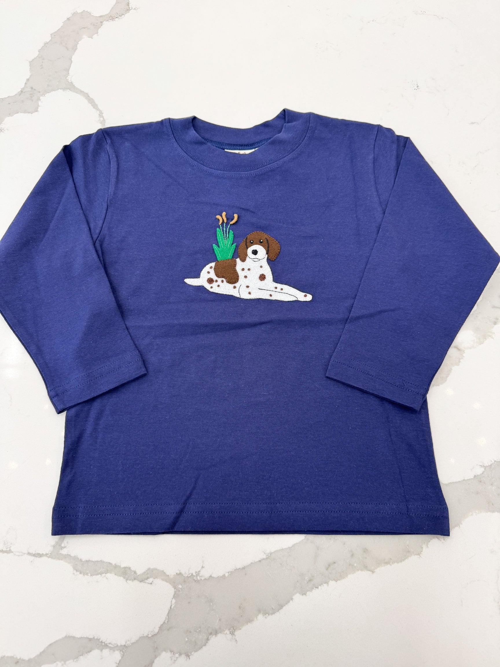 Dog in the Reeds Applique L/S Shirt