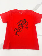 Red/Black Football Player T-Shirt