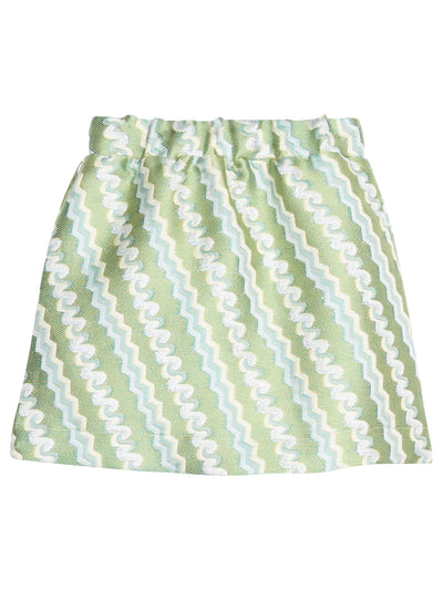 PRE-ORDER A-Line Mini Skirt - Soho Sparkle Jacquard