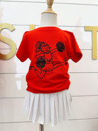 Red/Black Cheerleader SS T-Shirt