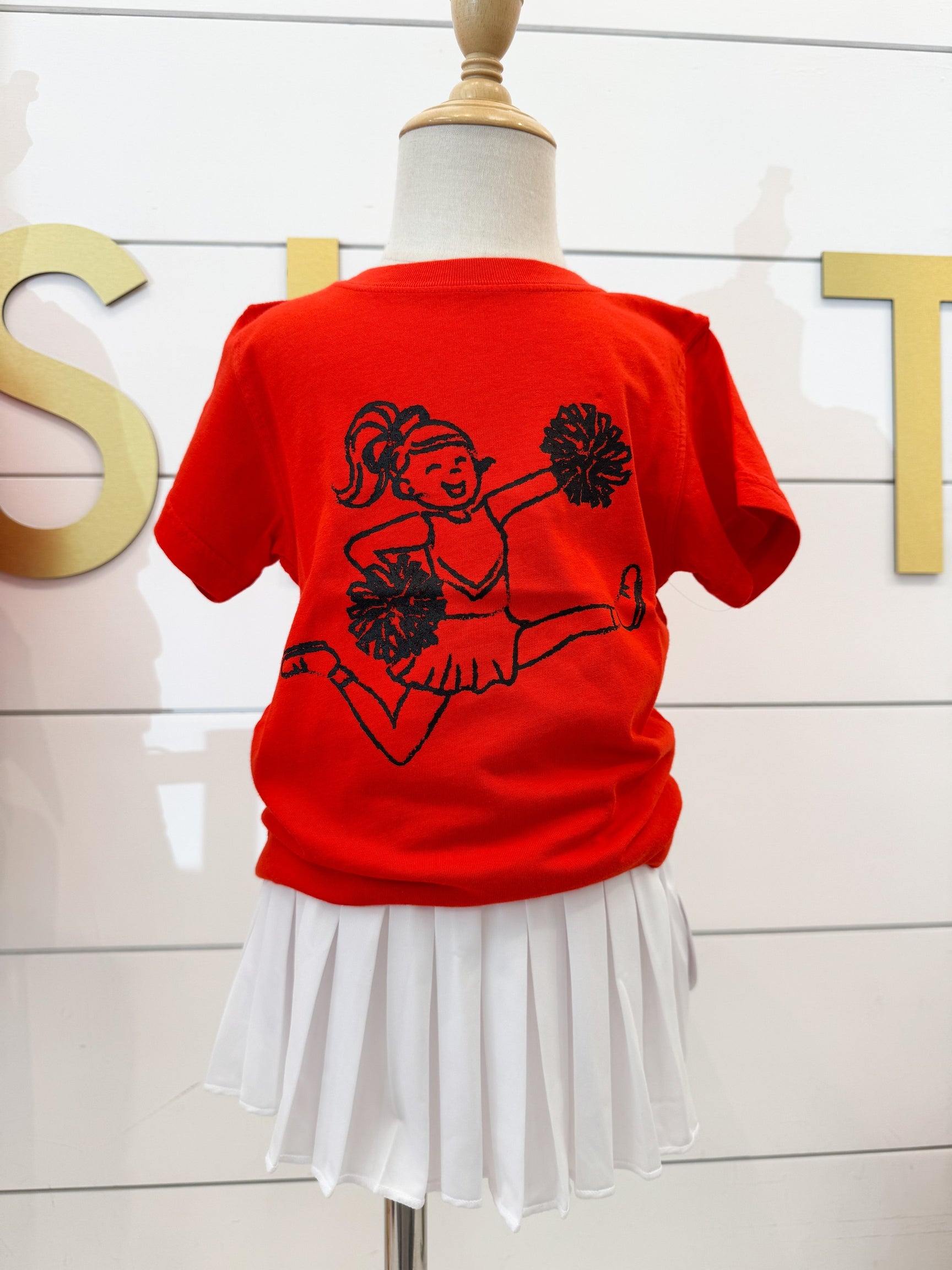 Red/Black Cheerleader SS T-Shirt