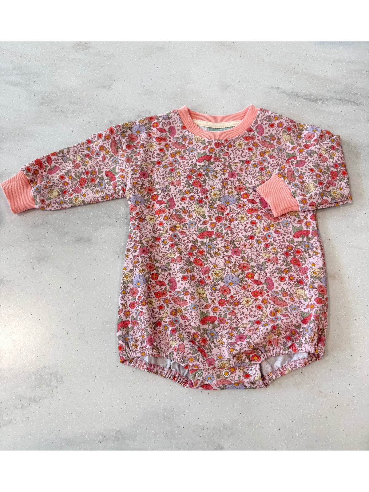 Persimmon Floral Sweatshirt Bubble