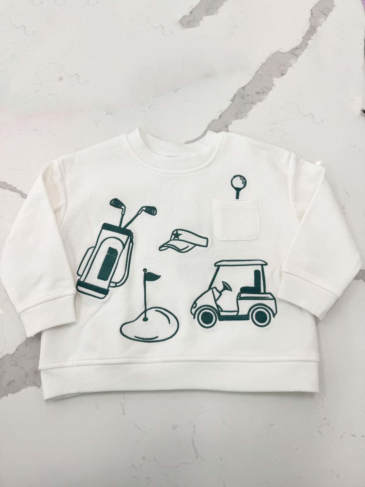 Golf - Drop Sleeve Sweatshirt White
