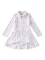Pink Toile L/S Tennis Dress