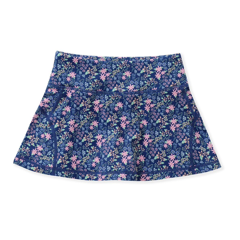 Navy Ditsy Floral Tennis Skirt