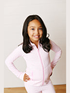 Pink Gingham Active Jacket