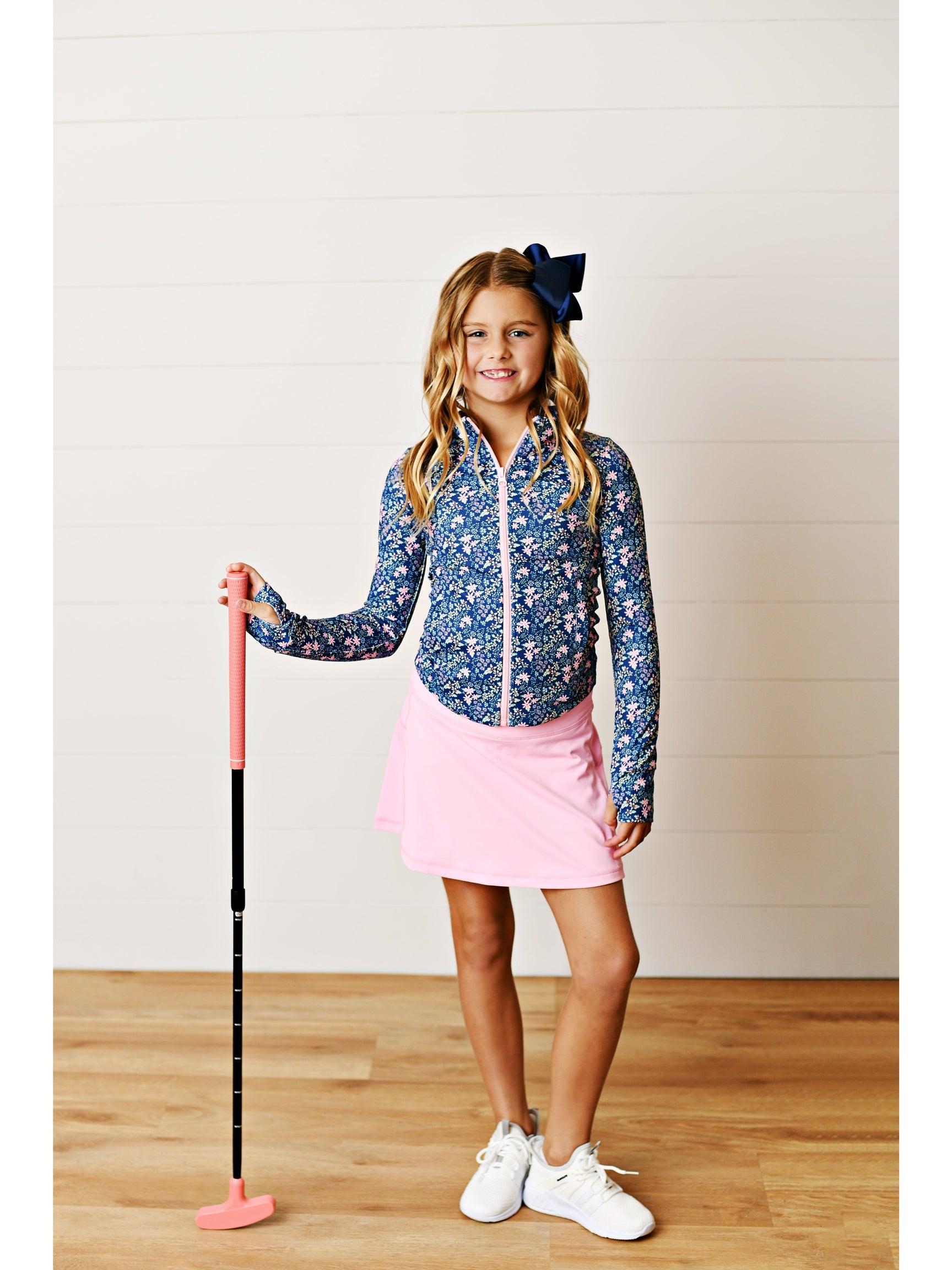 Navy Ditsy Floral Active Jacket