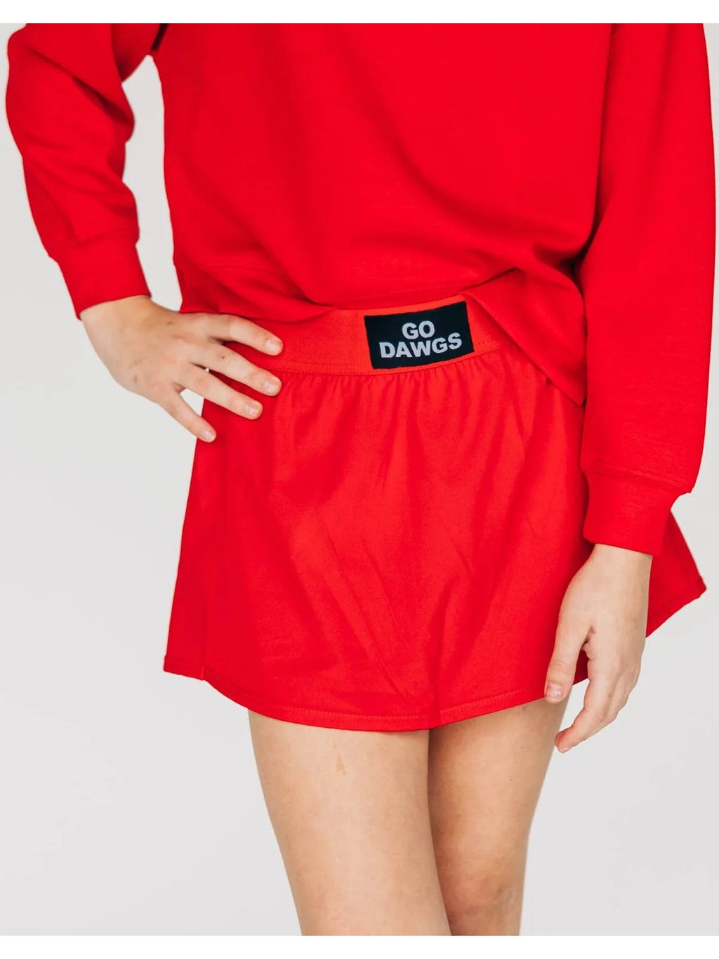 The Alli Tennis Skort Go Dawgs Woven Label