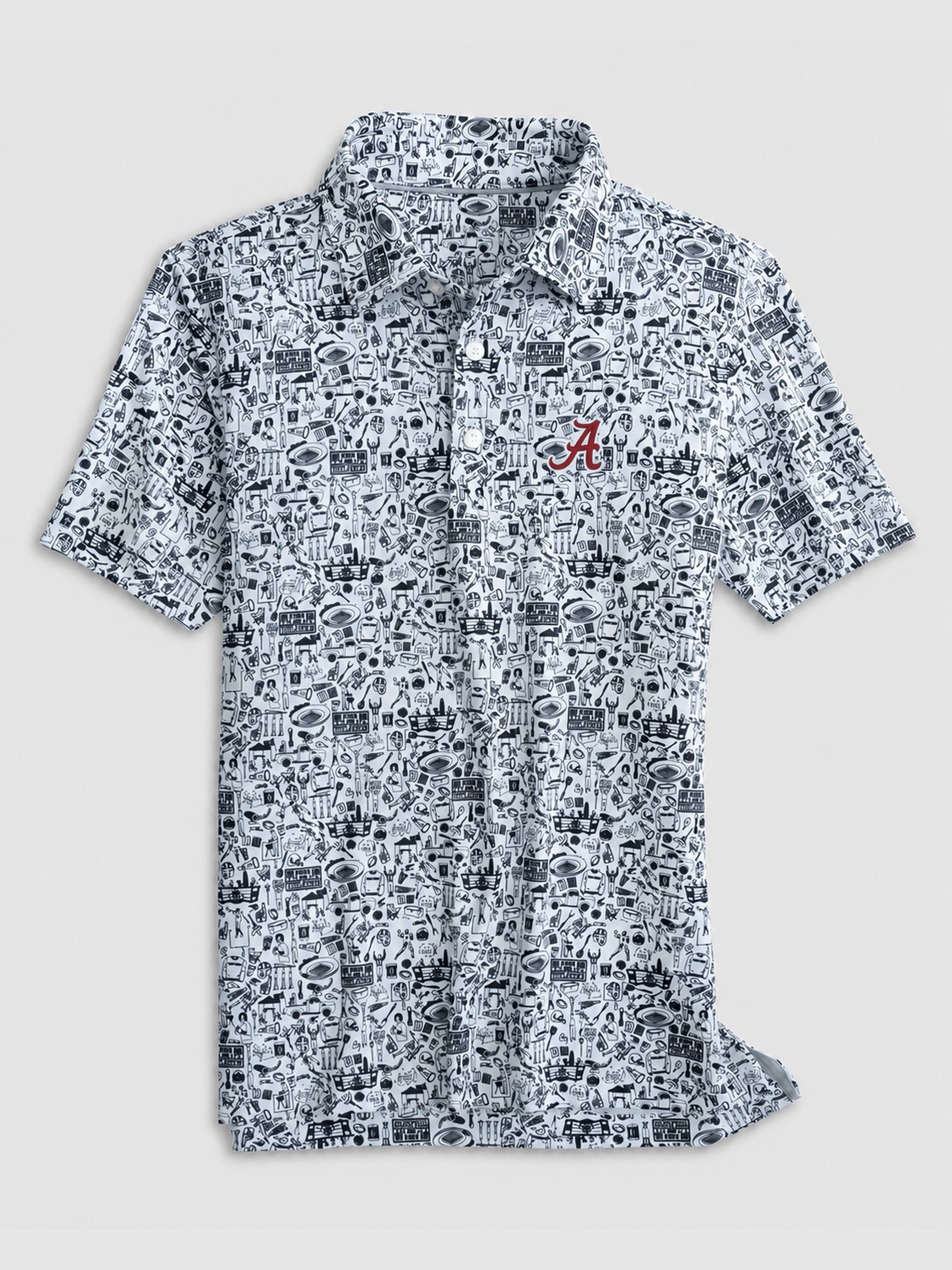Alabama Tailgater Printed Performance Jersey Polo Jr.