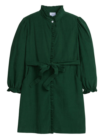 Allie Dress - Hunter Green Corduroy