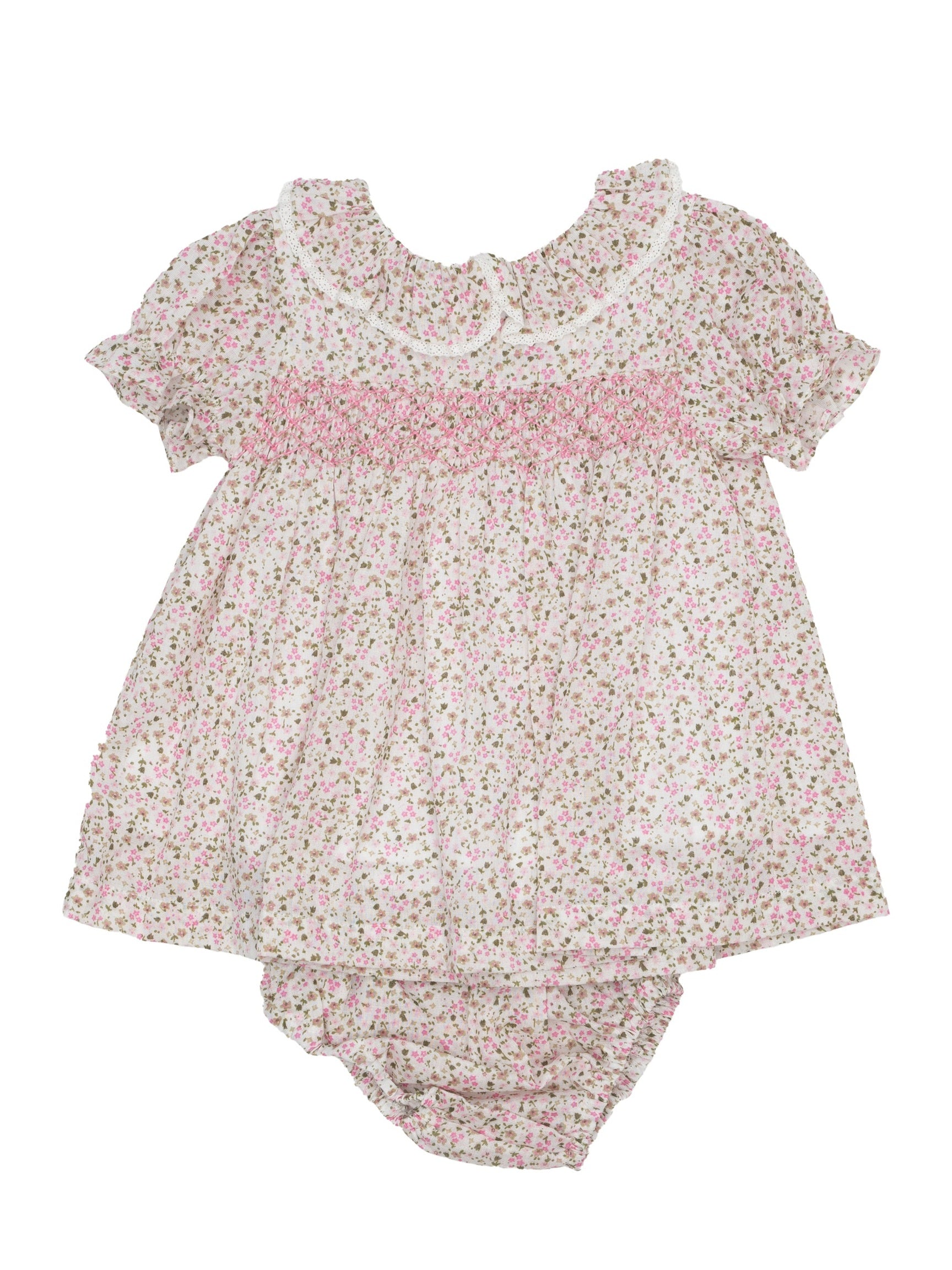 Allison Pink Clover Bloomer Set