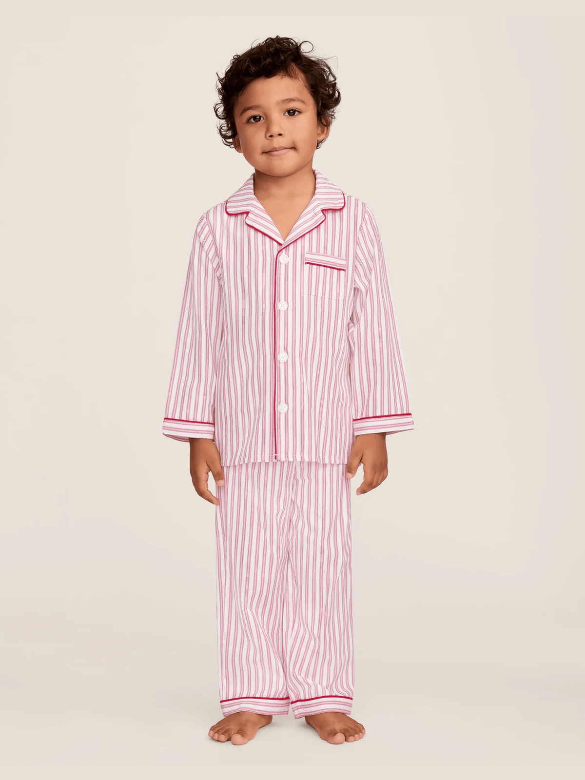 Antique Red Ticking Pajama Set