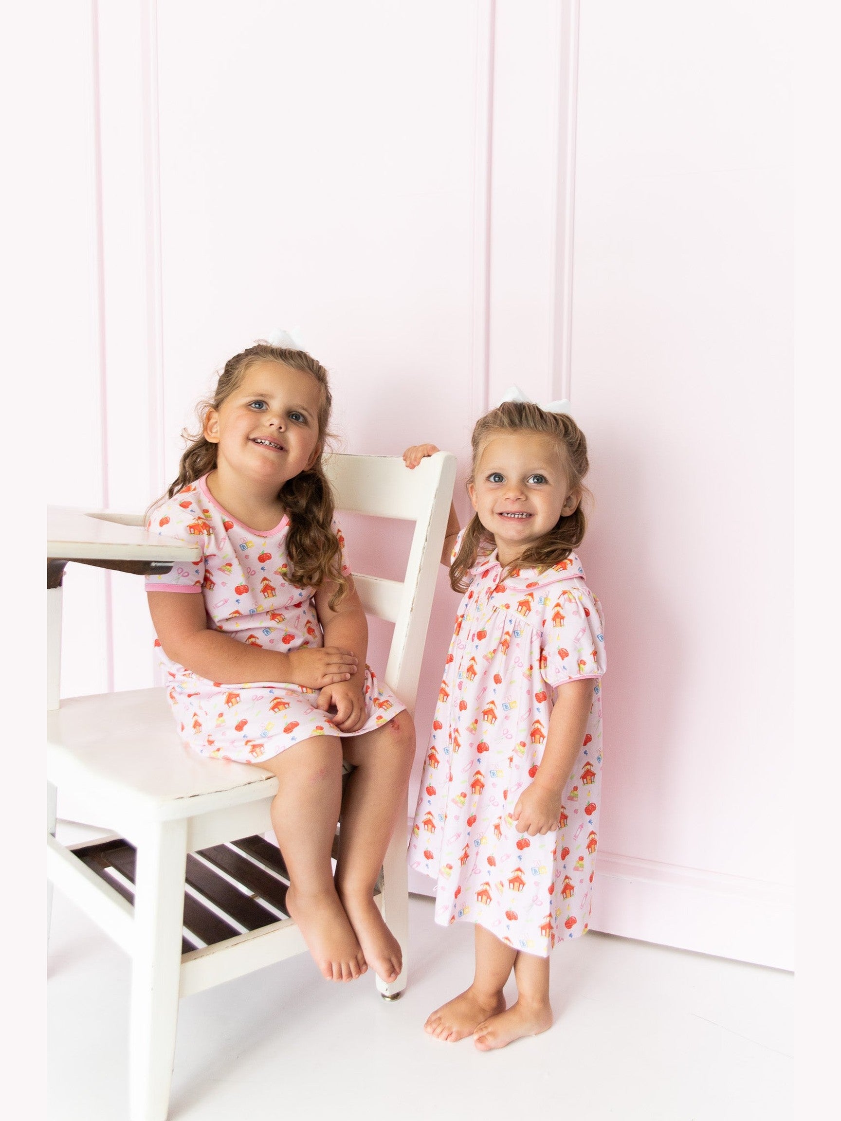 Short Sleeve Play Dress - Back to School