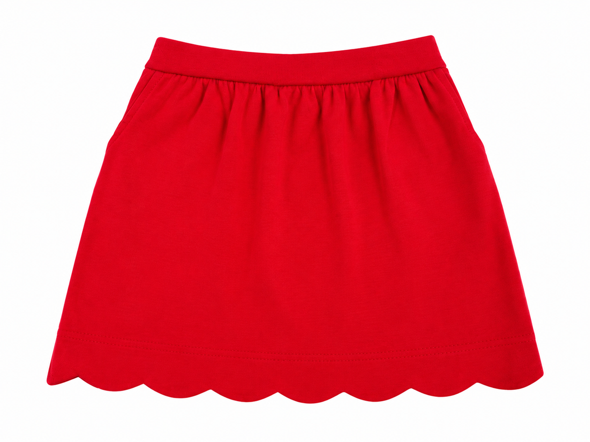 Solid Red Skirt