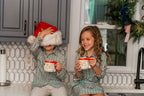 PRE-ORDER Girl's Long Sleeve Belted Shirt Dress - Holiday Plaid