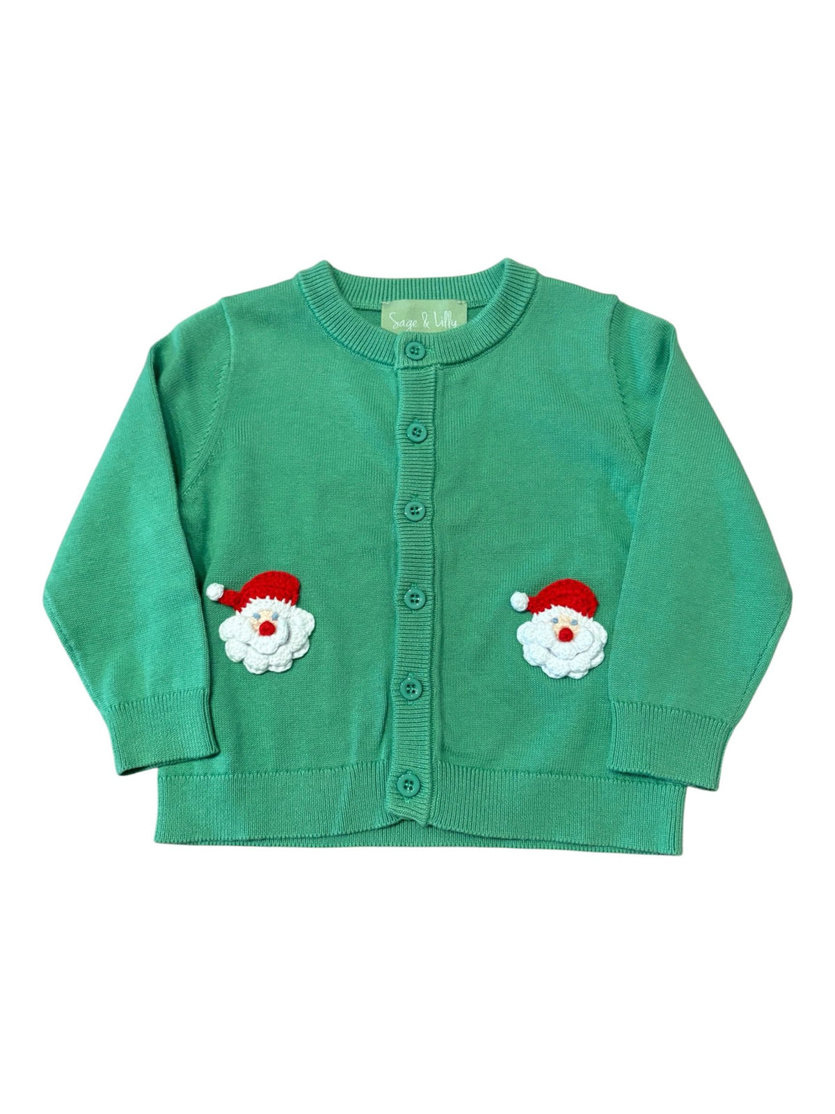 Crochet Santa Unisex Cardigan