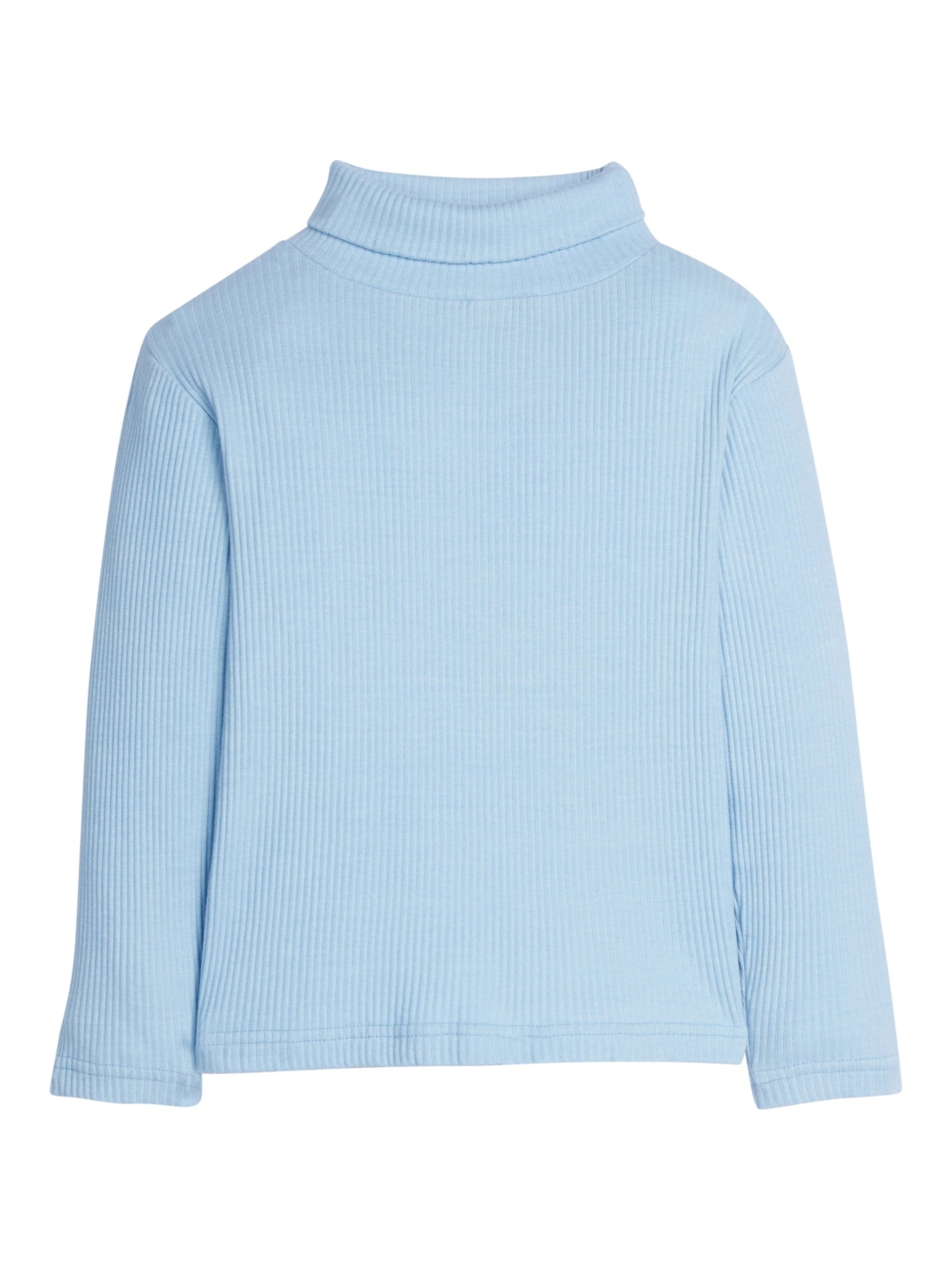 Ribbed Turtleneck - Ice Blue