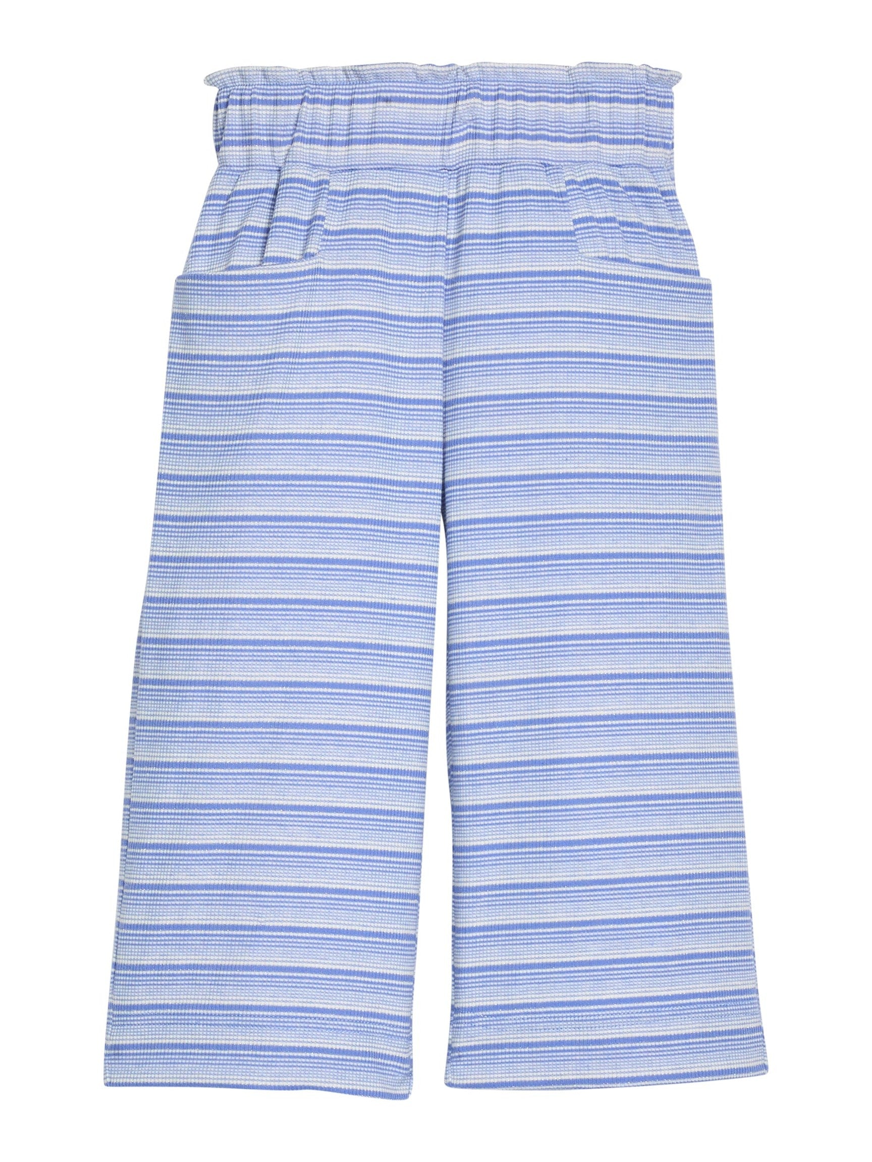 Palazzo Pants - Blue Sparkle Stripe