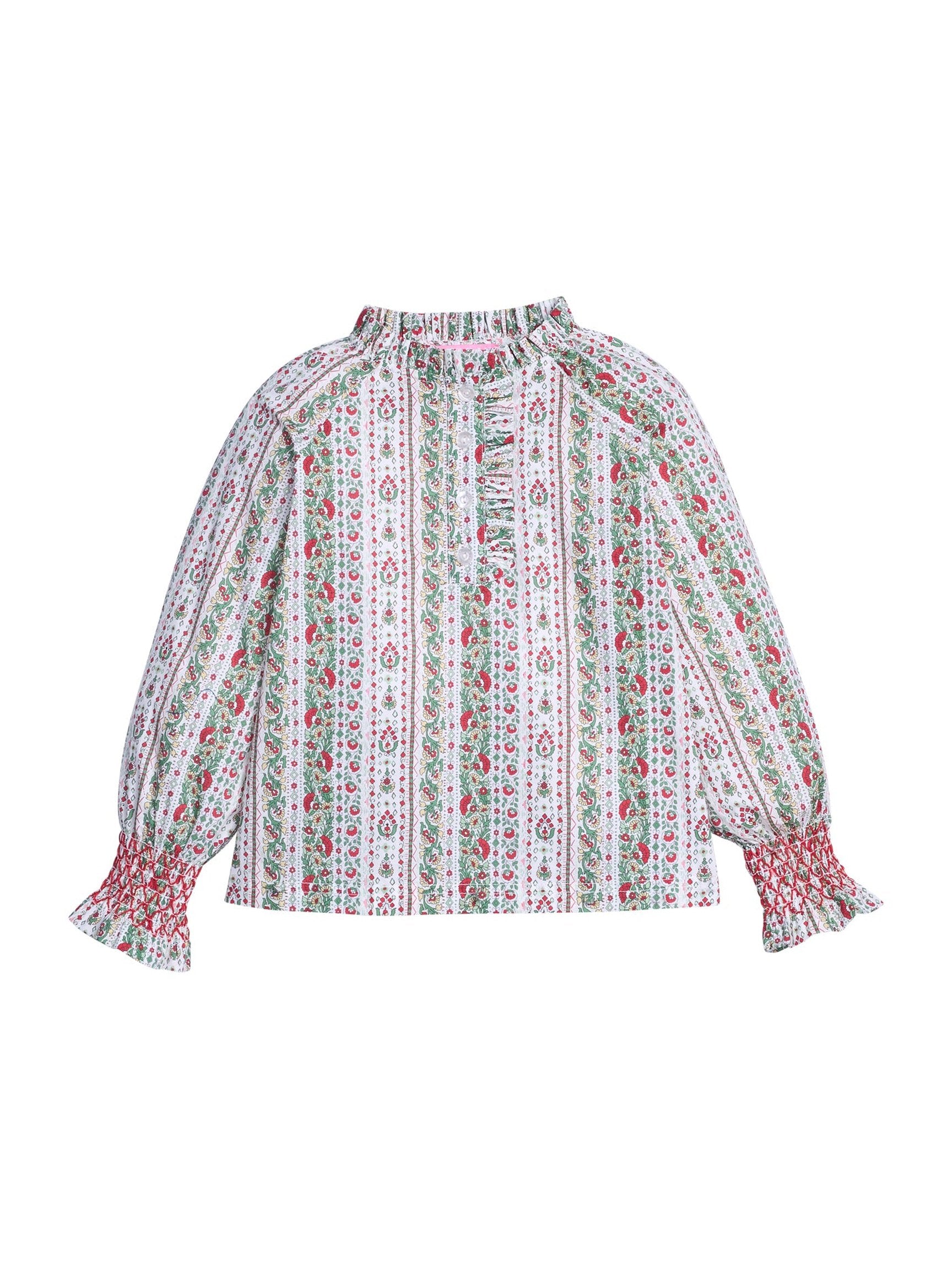 Shannon Top - St Moritz Floral Stripe