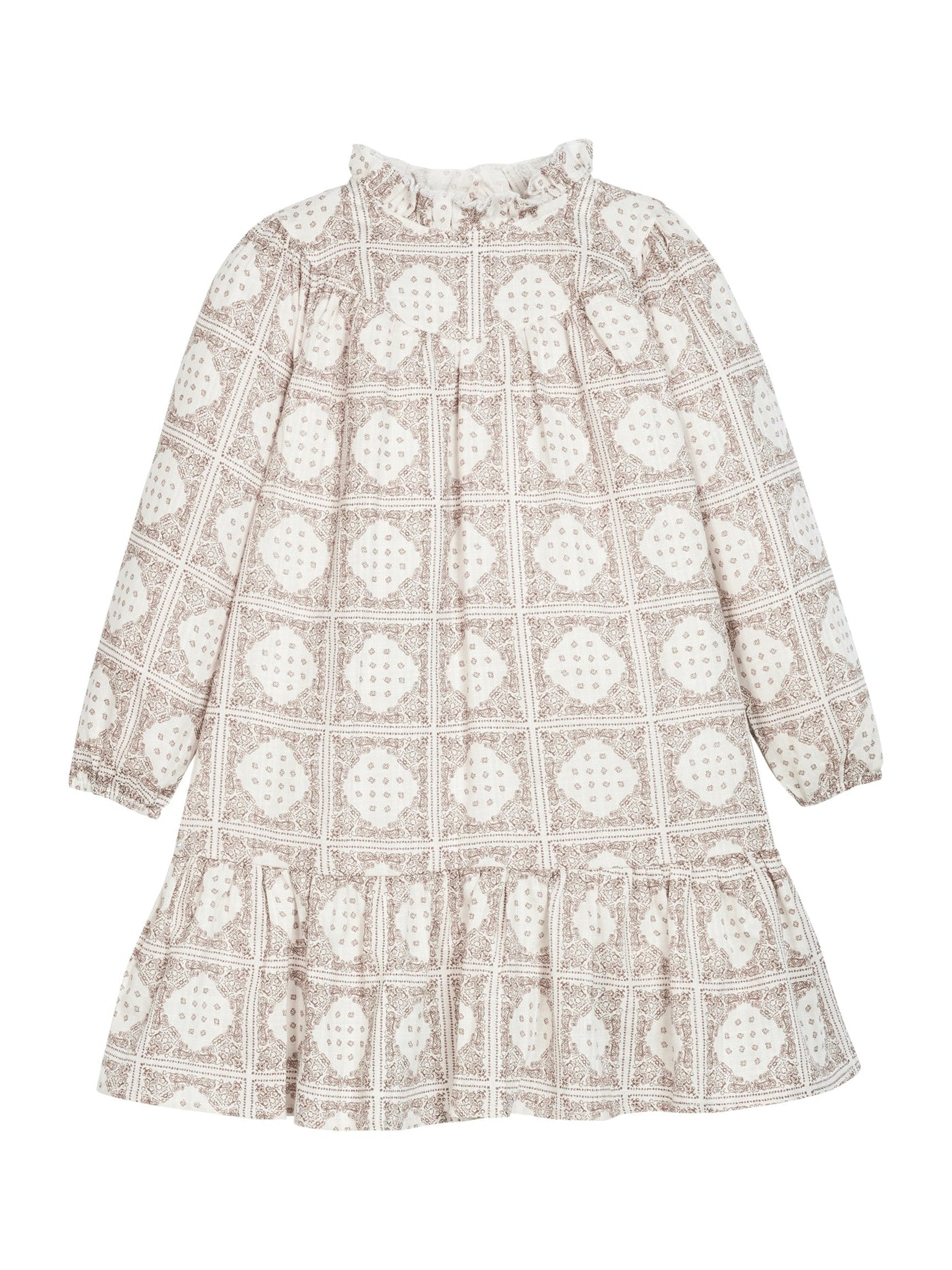 Jody Dress - Stone Patchwork
