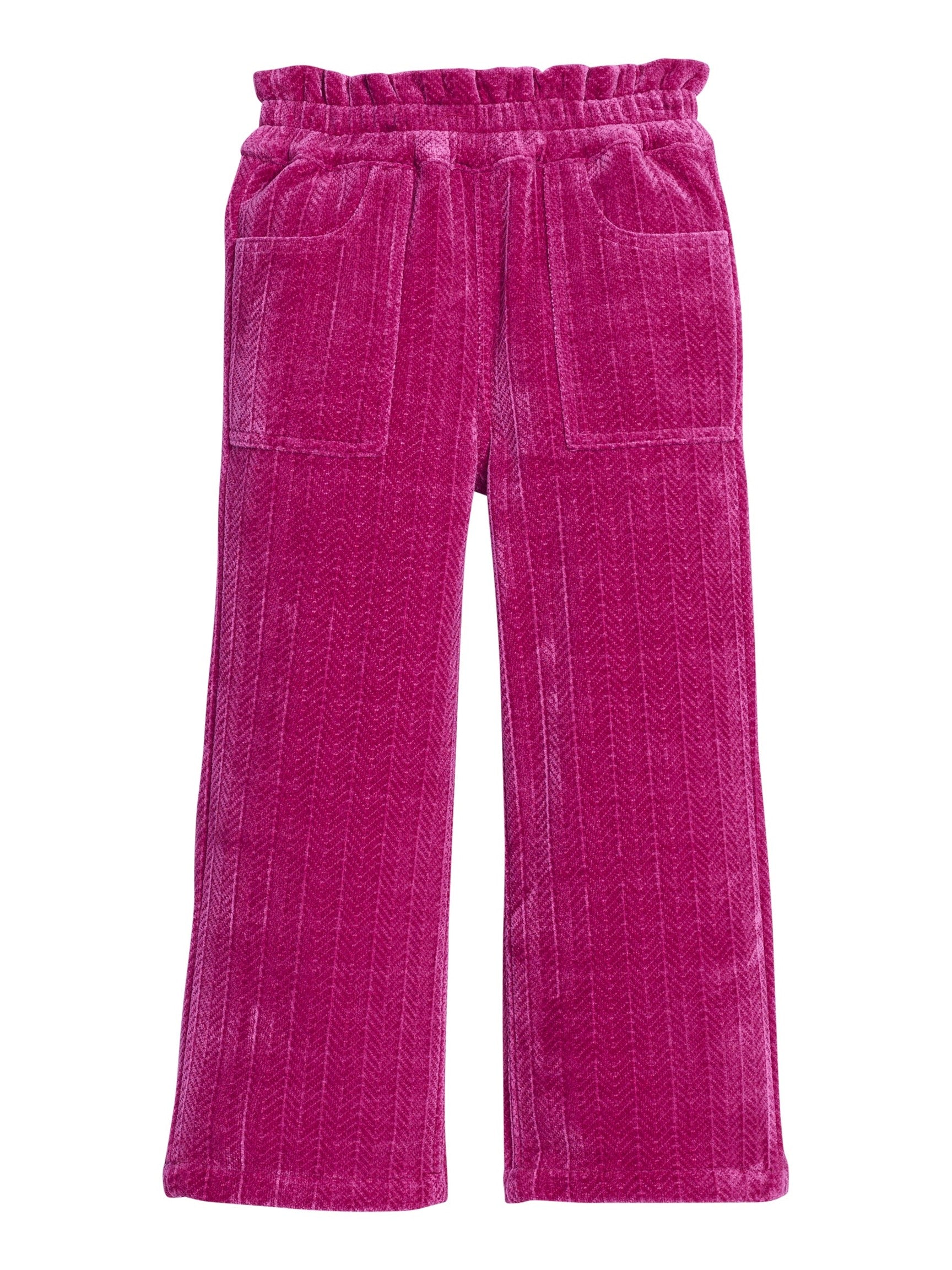 Chelsea Pant - Fuchsia Herringbone Corduroy