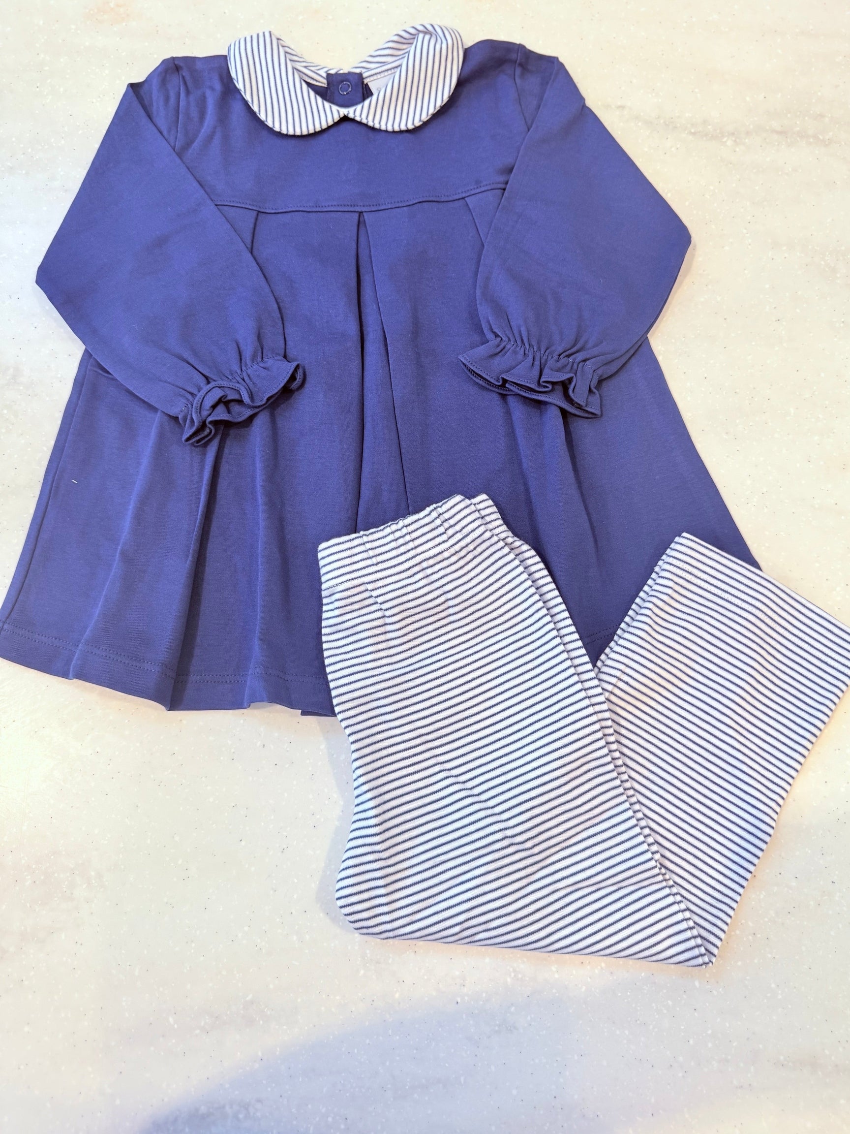Landree Collared Girls Leggings Set