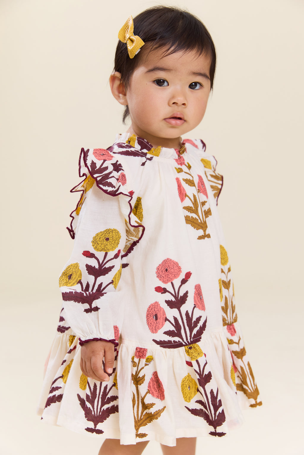 PRE ORDER: Baby Girls Harper Dress Set - Harvest Dandelion