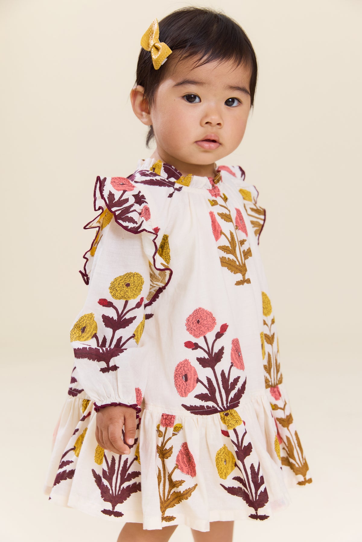 PRE ORDER: Baby Girls Harper Dress Set - Harvest Dandelion
