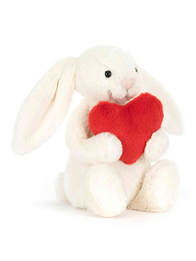 Bashful Red Love Heart Bunny