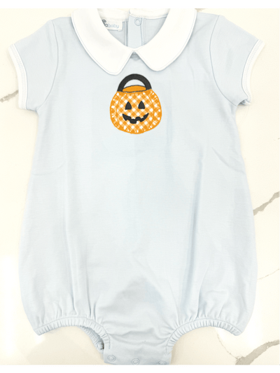 Trick or Treat Applique Blue Bubble