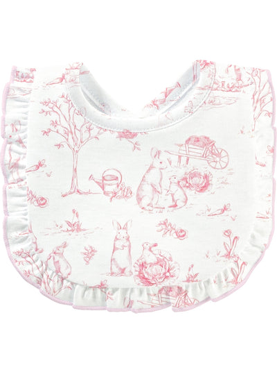 Printed Bibs with Ruffle