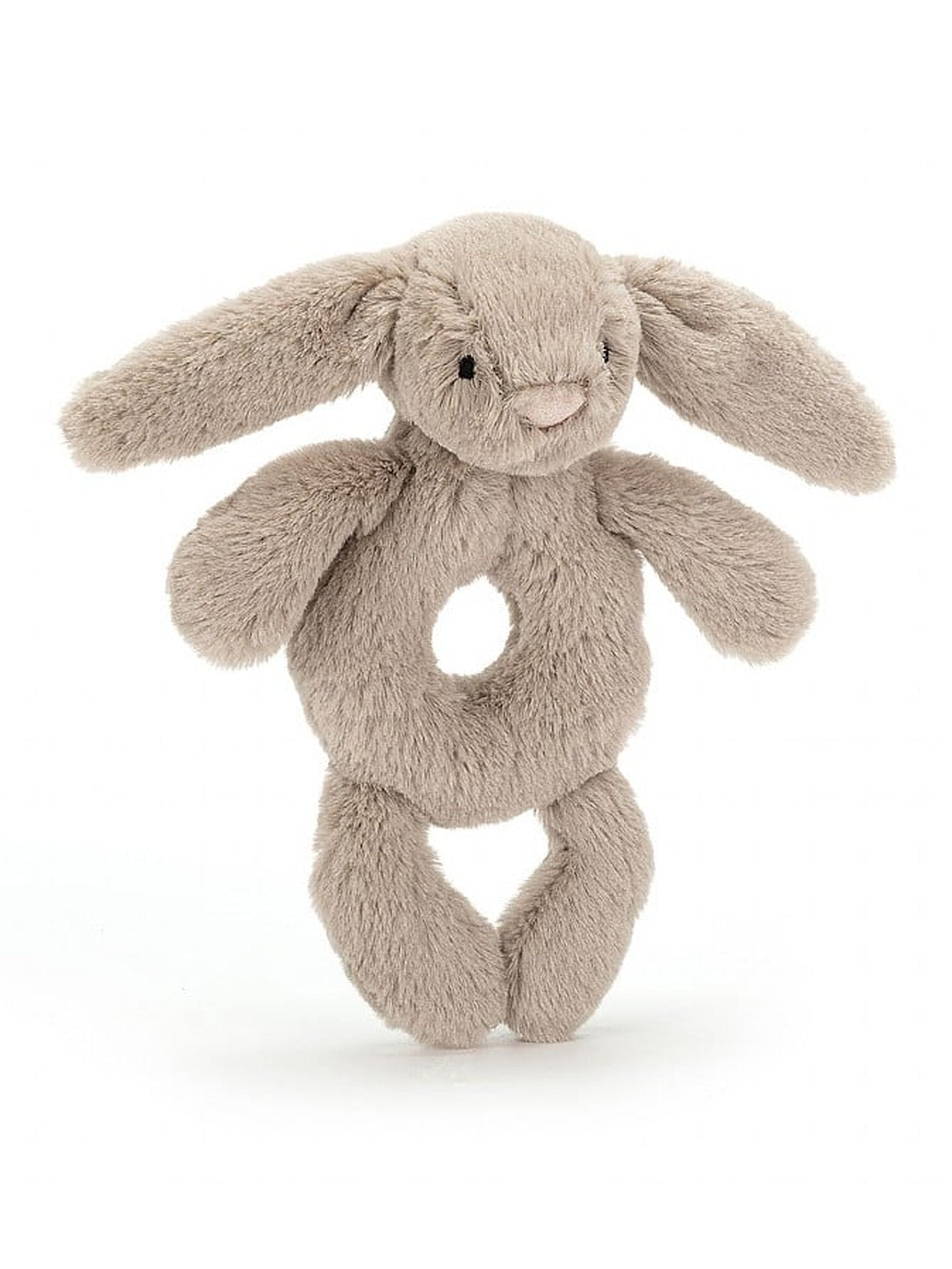 Bashful Beige Bunny Ring Rattle