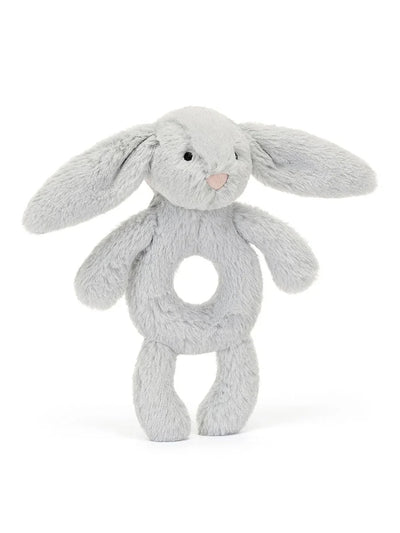 Bashful Silver Bunny Ring Rattle