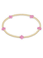 Signature Cross Small 2mm Gold Bracelet