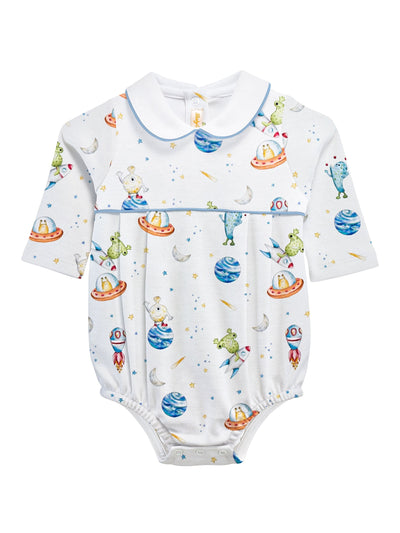 PRE-ORDER Printed Bubble with Round Collar - Space Friends