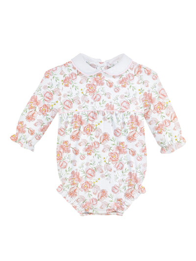 PRE-ORDER Printed Bubble with Round Collar - Pastel Floral