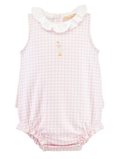 Gingham Embroidered Goose Bubble