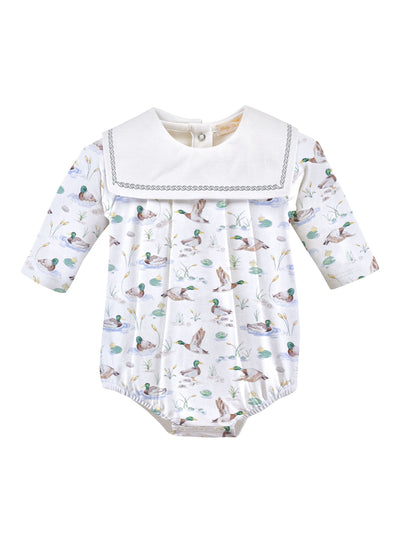 Printed Bubble w/Bib Collar - Mallard Ducks