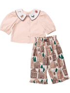 PRE-ORDER Baby Girls Noelle 2Pc Set - Gingerbread Houses