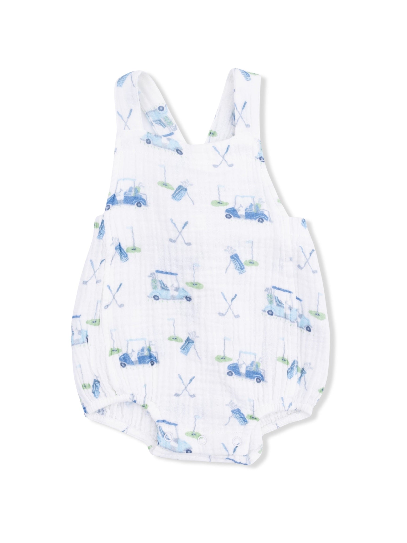 Baby Golf Carts Blue - Retro Sunsuit