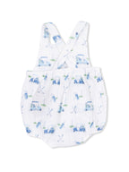 Baby Golf Carts Blue - Retro Sunsuit