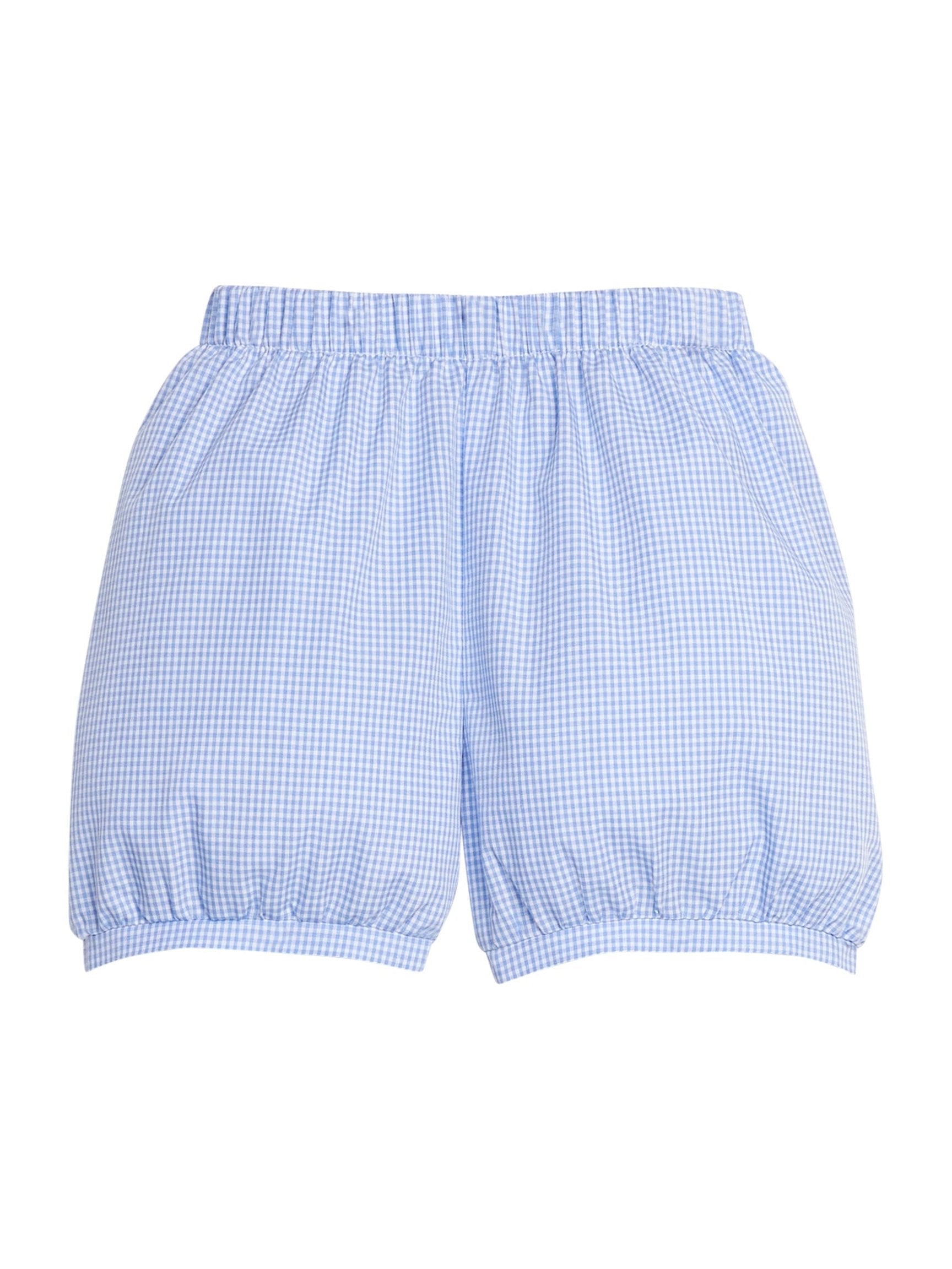 Banded Short - Royal Mini Gingham