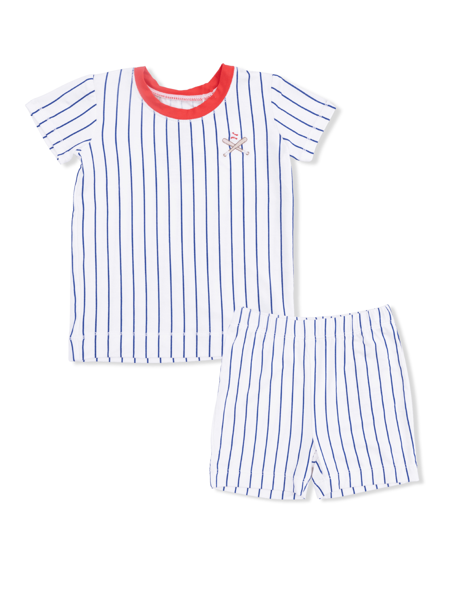 Baseball Stripe - Loungewear Short Set