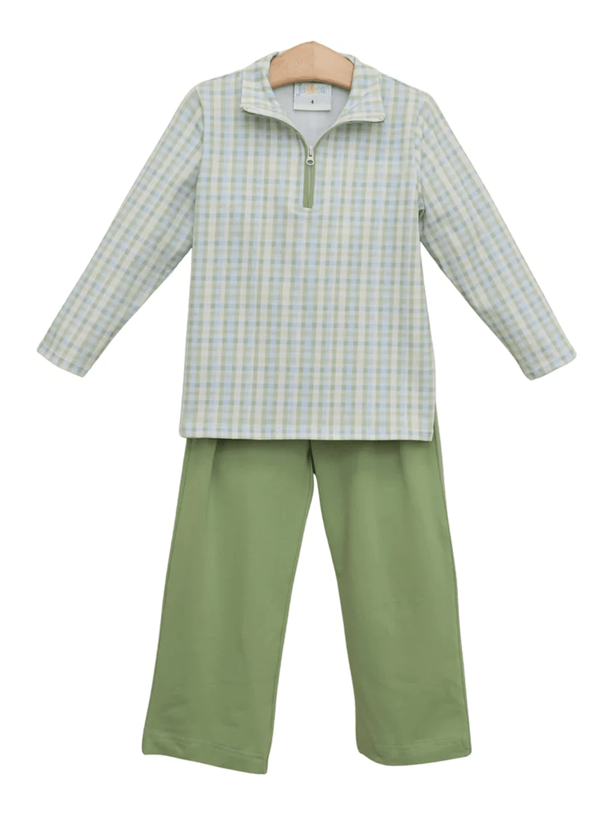 Basin Plaid Evan Pullover Pants Set