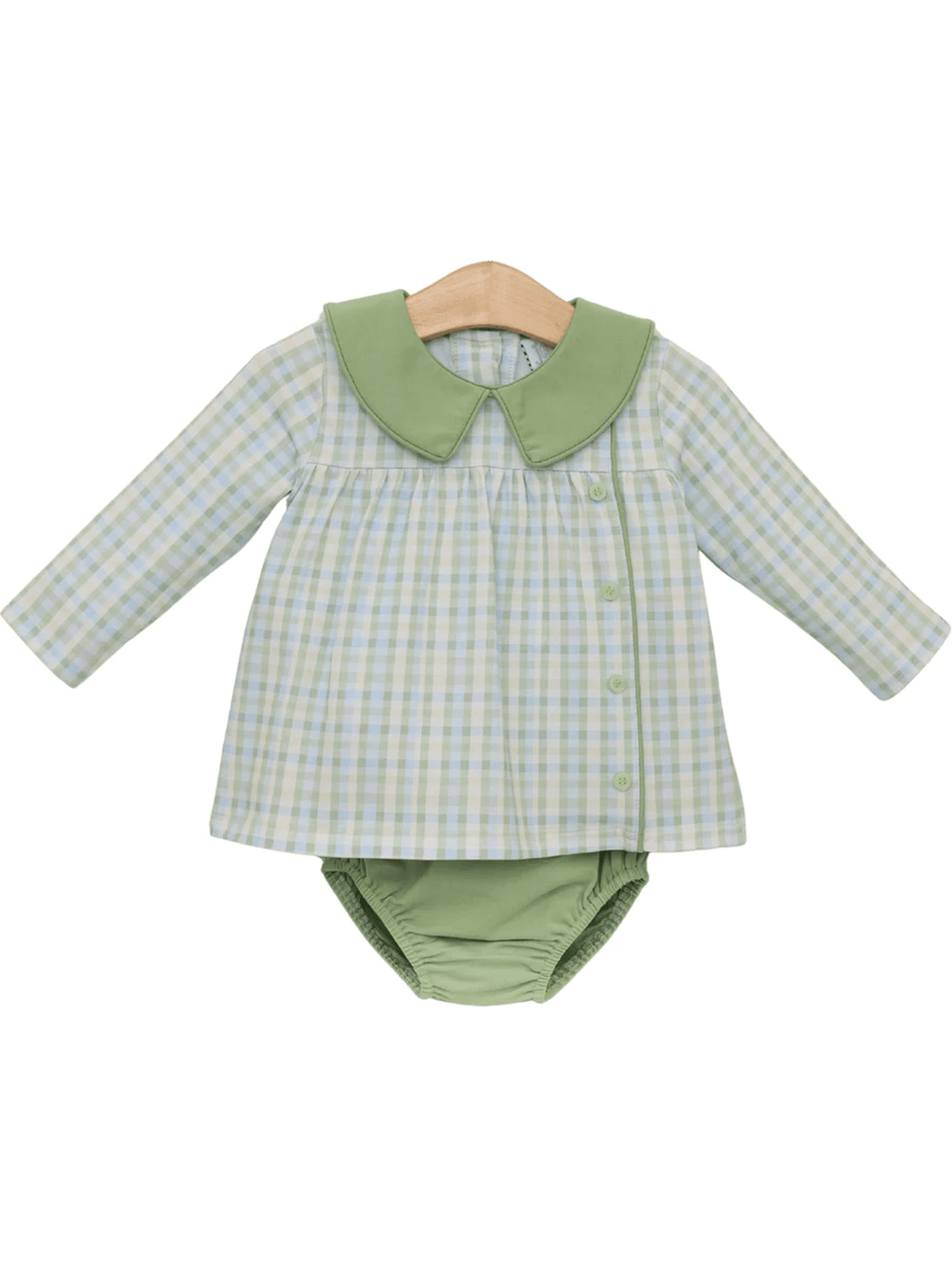 Basin Plaid Liam Diaper Set