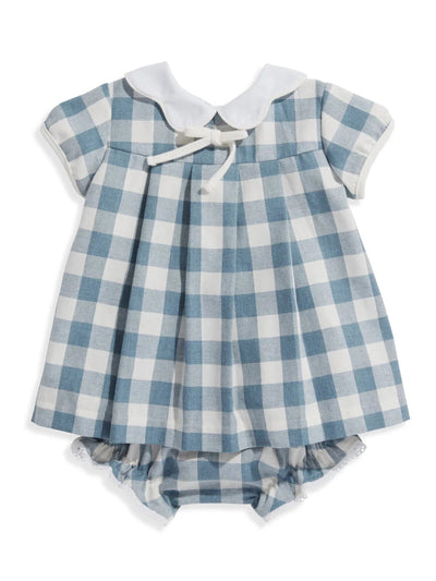 Evie Bloomer Set - Denim Check