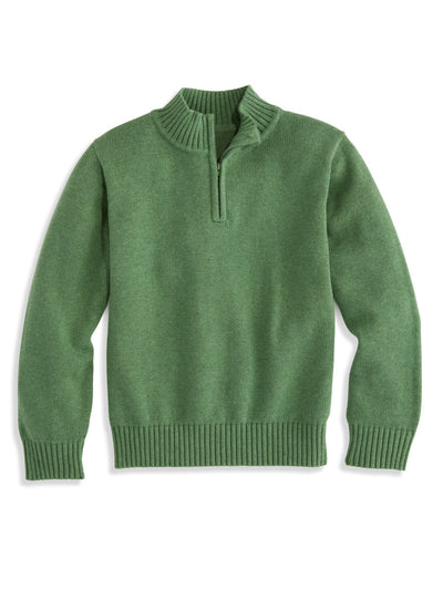 Cashmere Blend Half-Zip Pullover