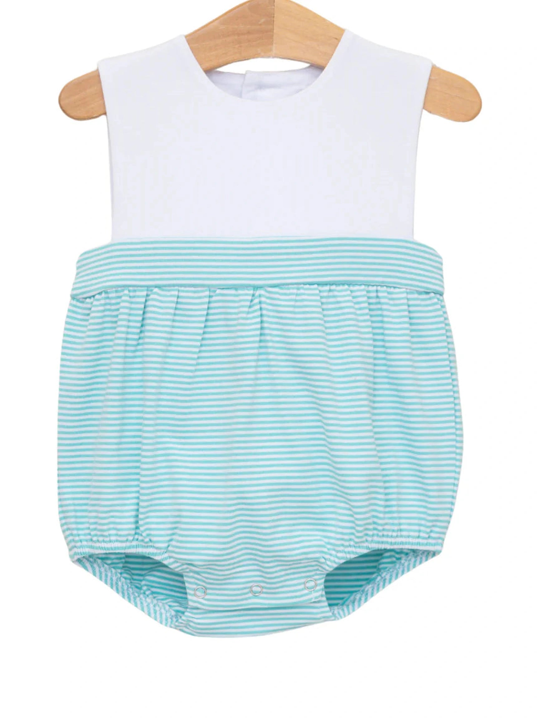 Benjamin Bubble- Dark Mint Stripe