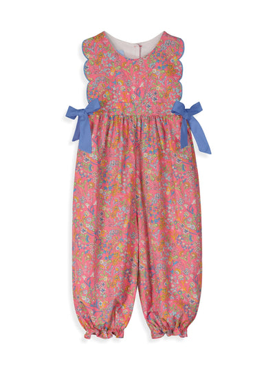 Scalloped Berkley Overall - Martine Floral